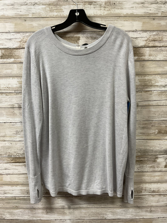 Athletic Top Ls Crewneck By Lululemon In Grey, Size:12