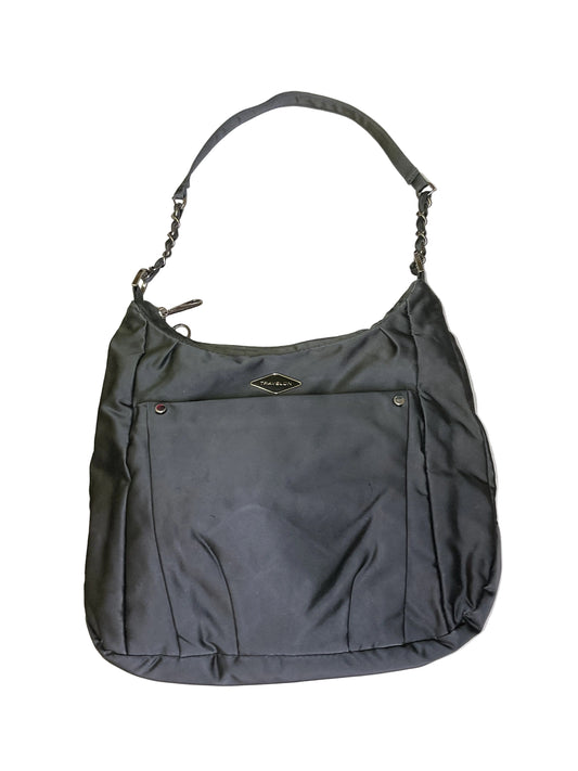 Handbag By Travelon In Black & Silver, Size:Medium