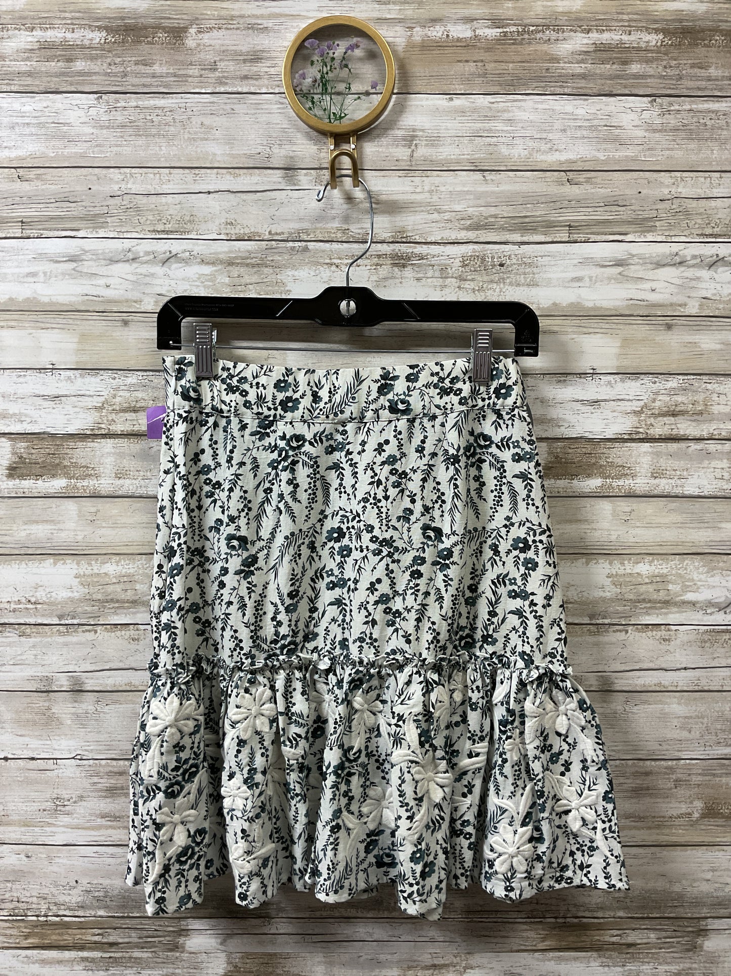 Skirt Mini & Short By Cmb In Blue & White, Size:Xs