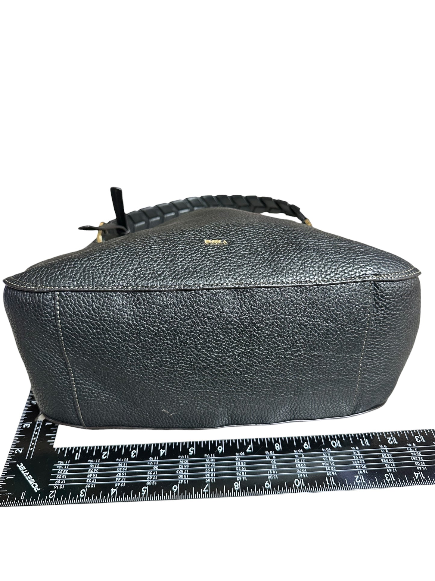 Handbag Luxury Designer By Furla In Black, Size:Medium