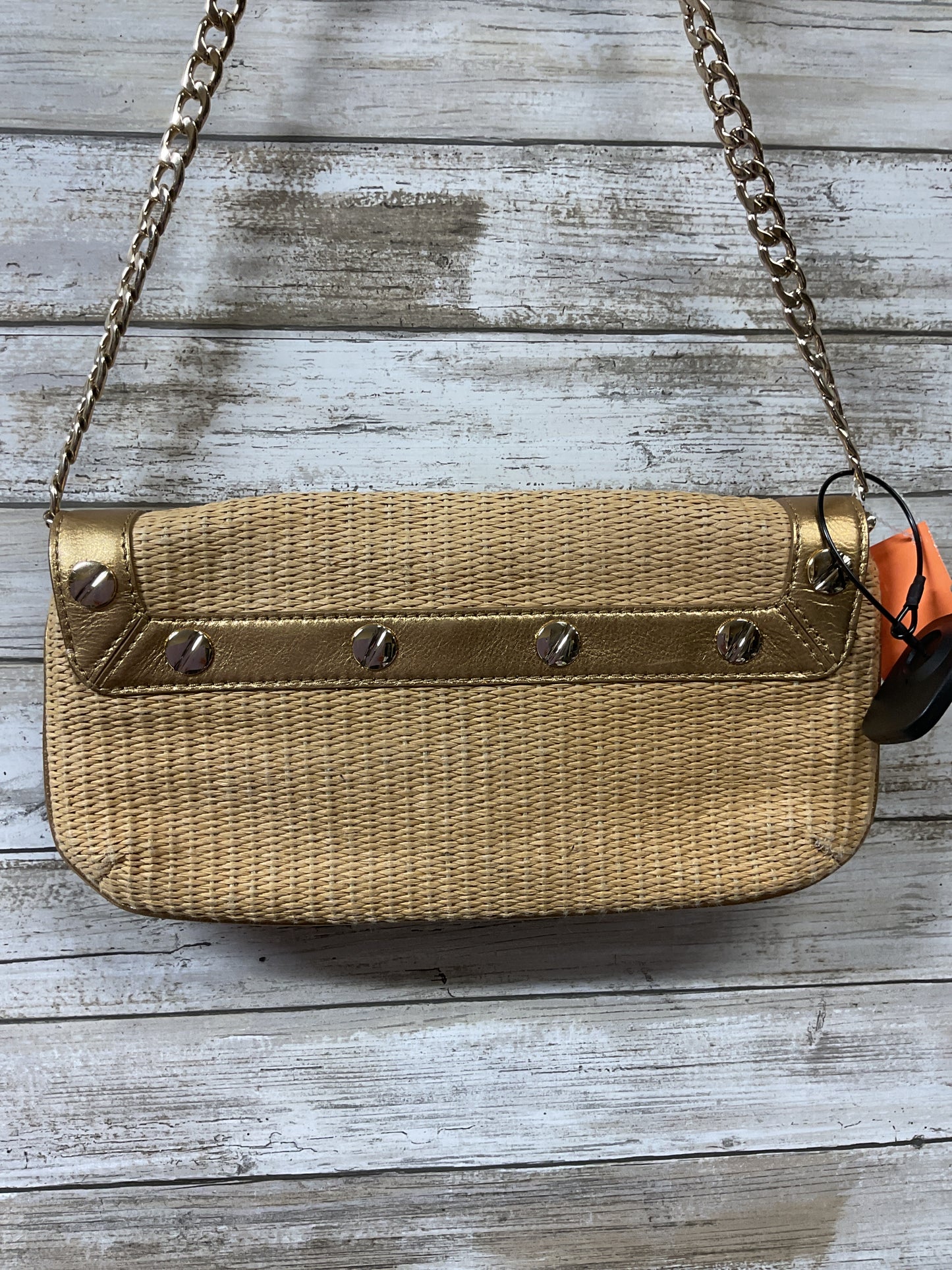 Handbag Designer By Michael Kors In Gold, Size:Small