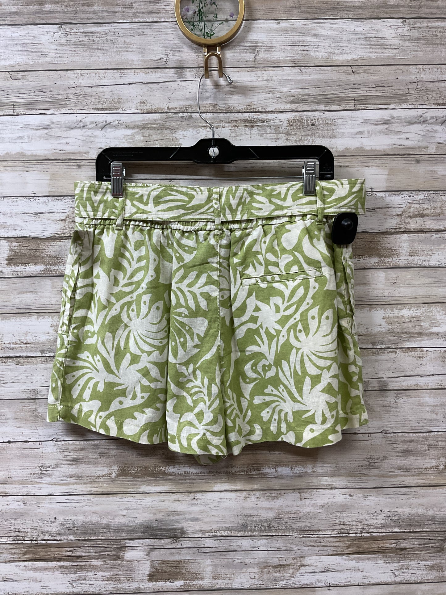 Shorts By Rachel Zoe In Green & White, Size:L