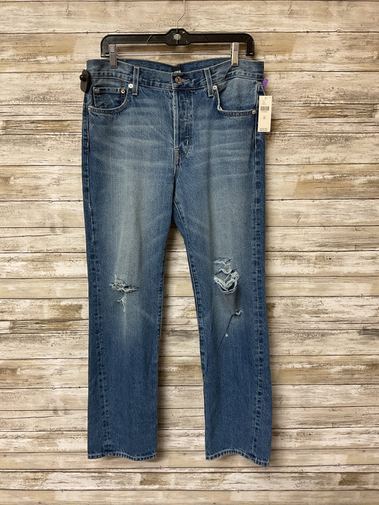Jeans Straight By Edwin In Blue Denim, Size:6
