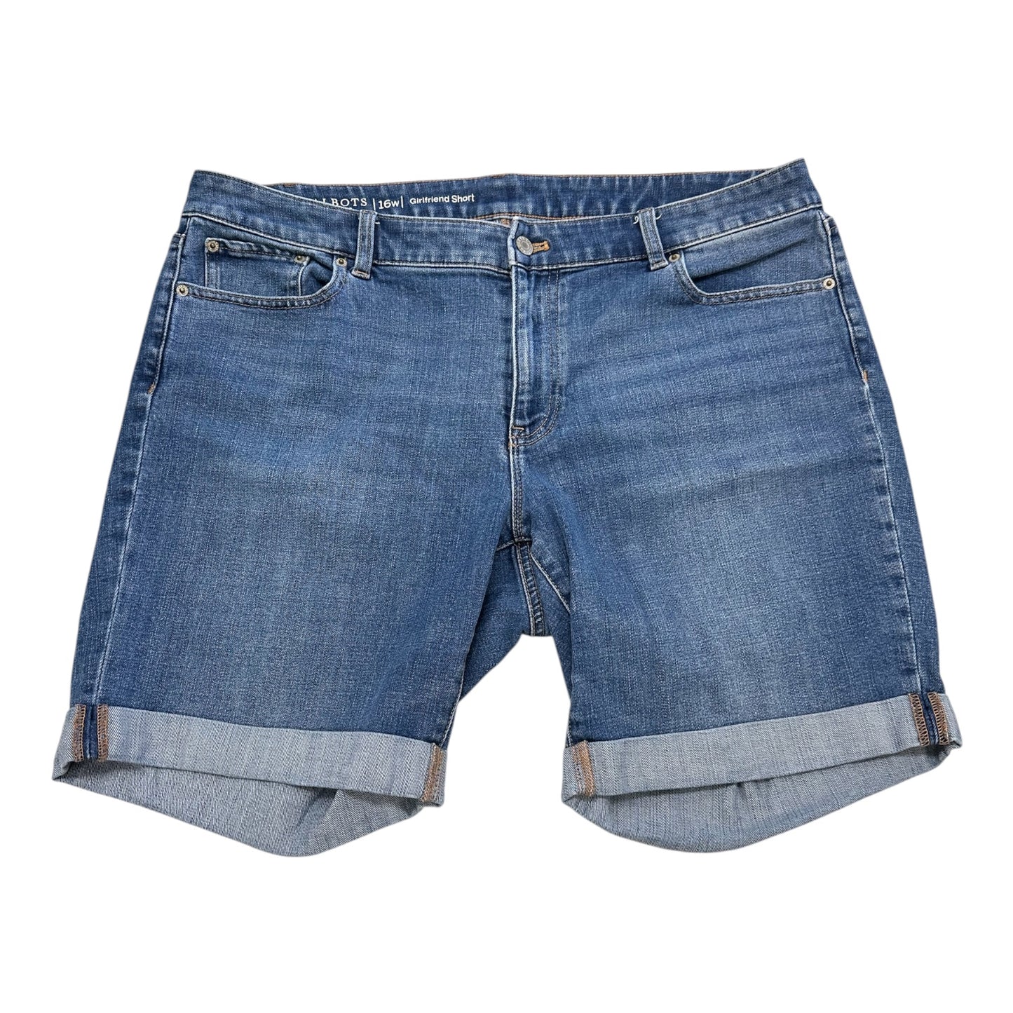 Shorts By Talbots In Blue Denim, Size:16