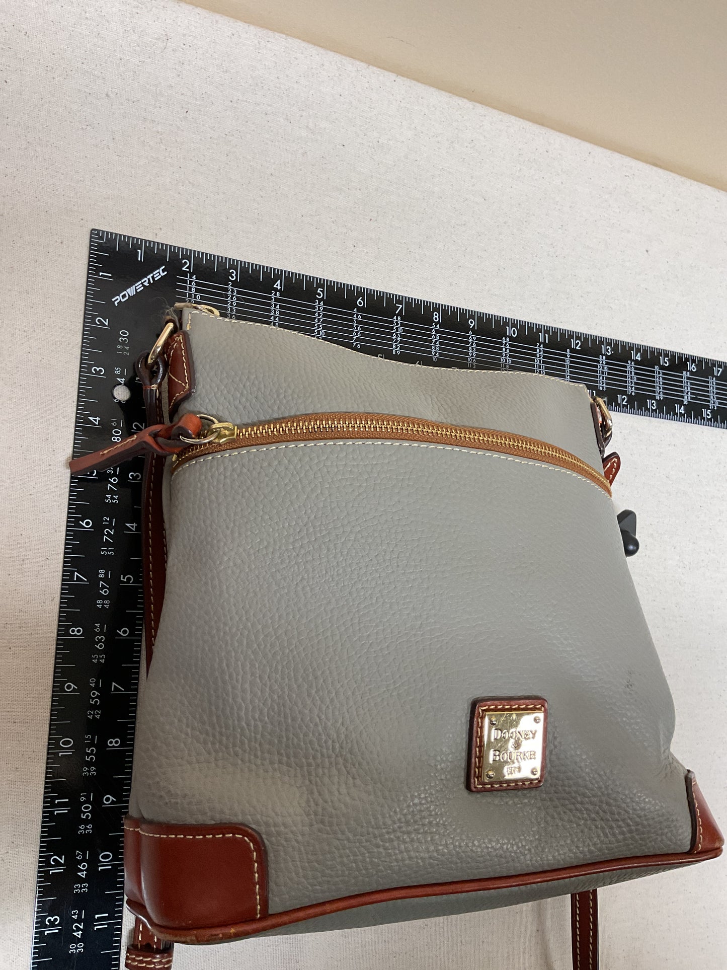 Crossbody Designer By Dooney And Bourke In Grey, Size:Medium