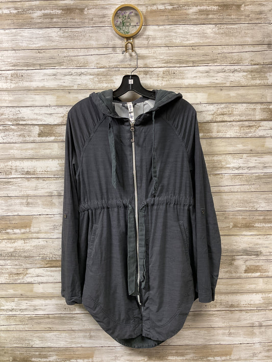 Athletic Jacket By Lululemon In Grey, Size:6