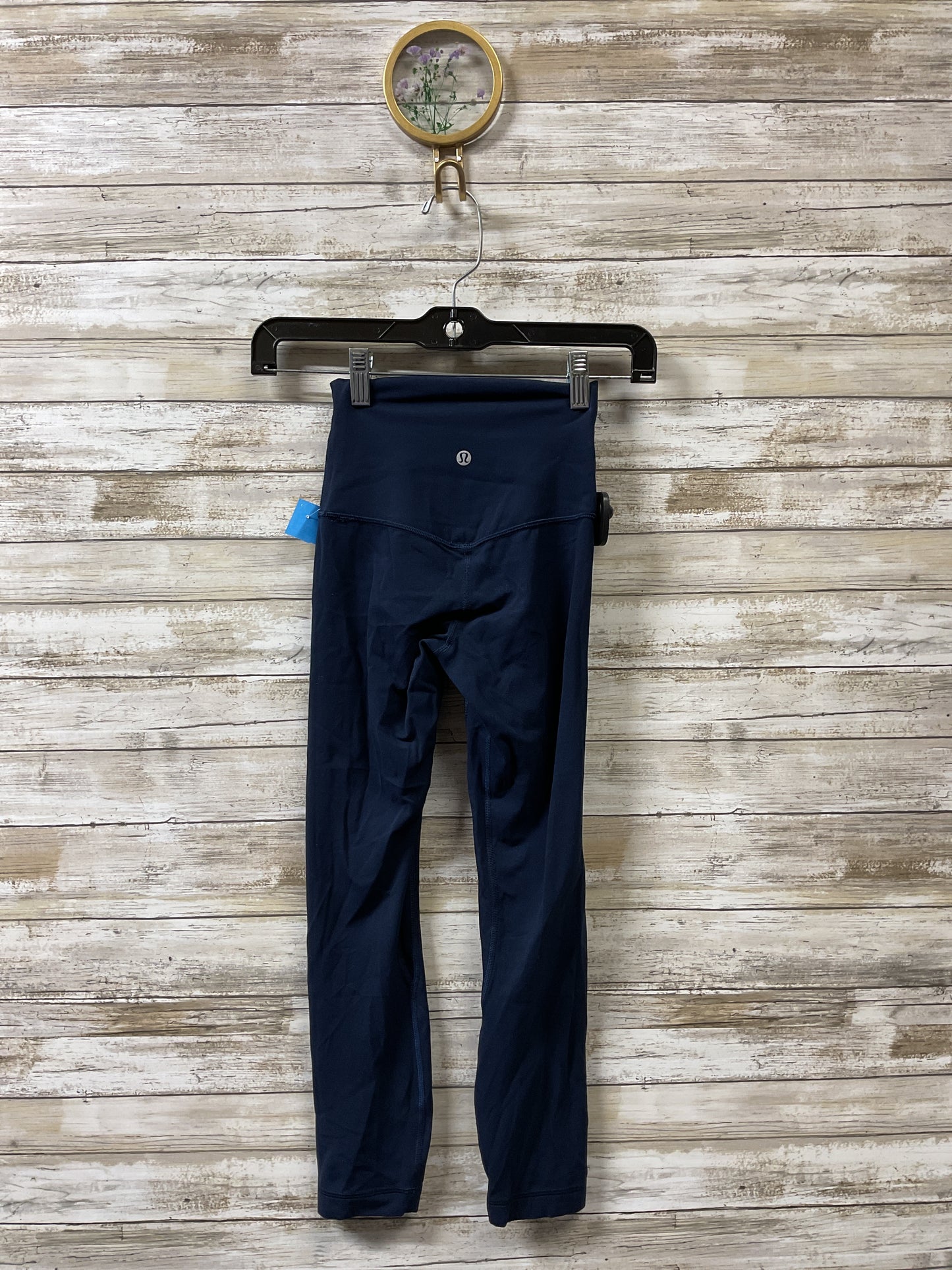 Athletic Leggings Capris By Lululemon In Navy, Size:0