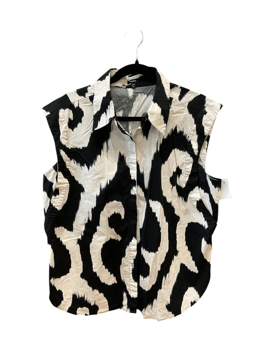 Top Ss By Express In Black & White, Size:Xl
