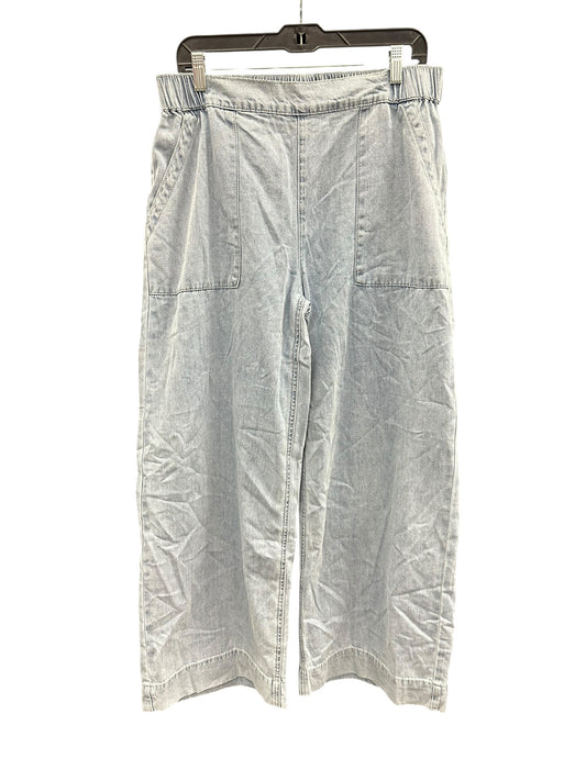 Pants Wide Leg By Wishlist In Blue Denim, Size:L