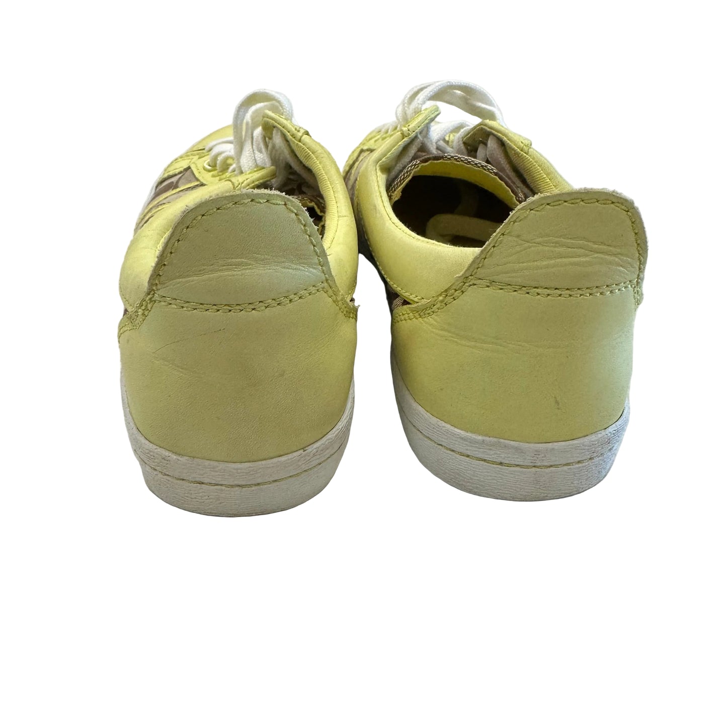 Shoes Designer By Coach In Green & Tan, Size:7