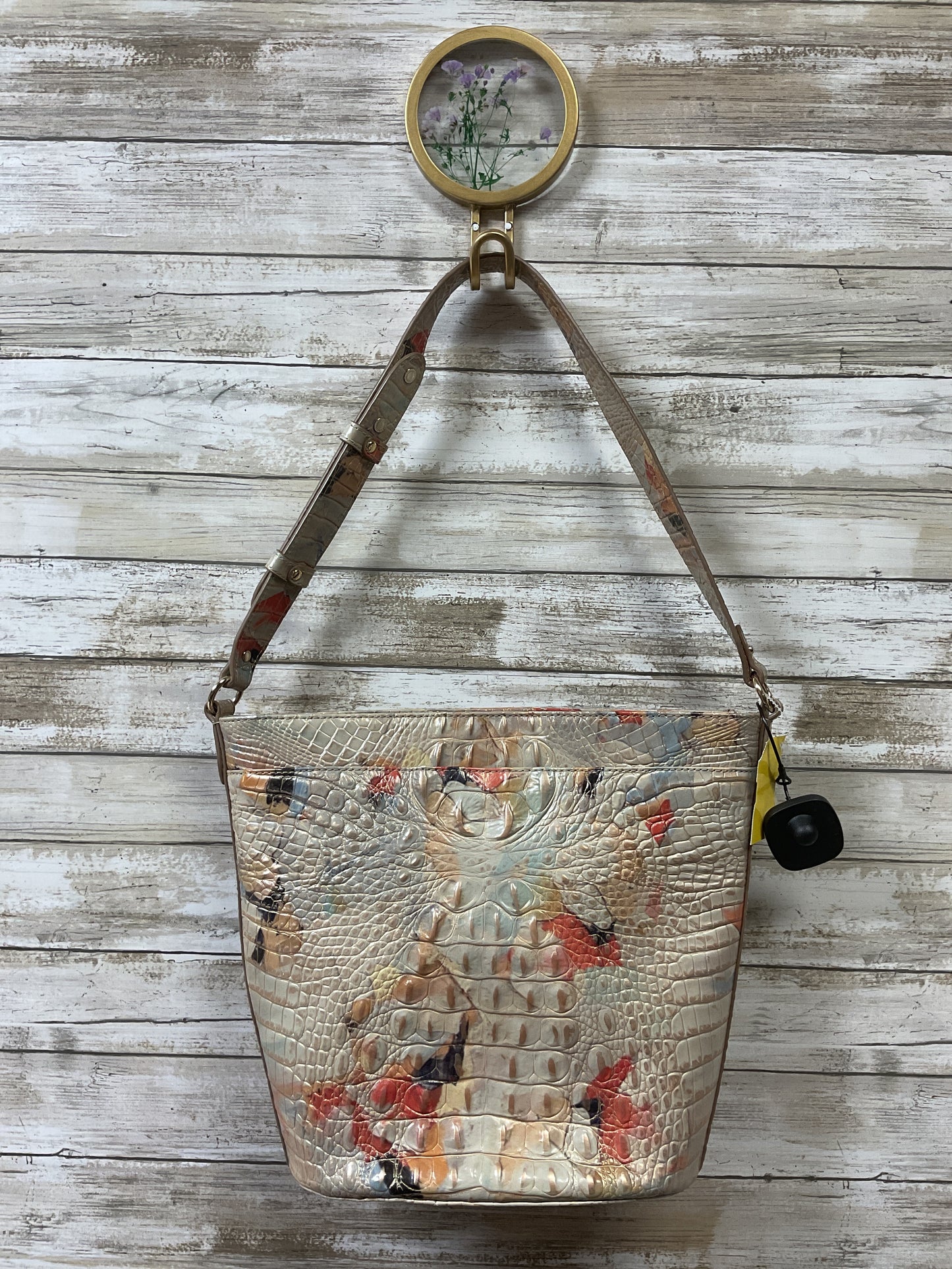 Handbag Designer By Brahmin In Tan, Size:Medium