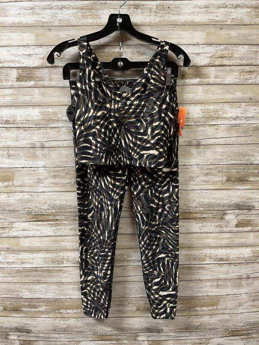 Athletic Pants 2Pc By Sage In Black & Tan, Size:M