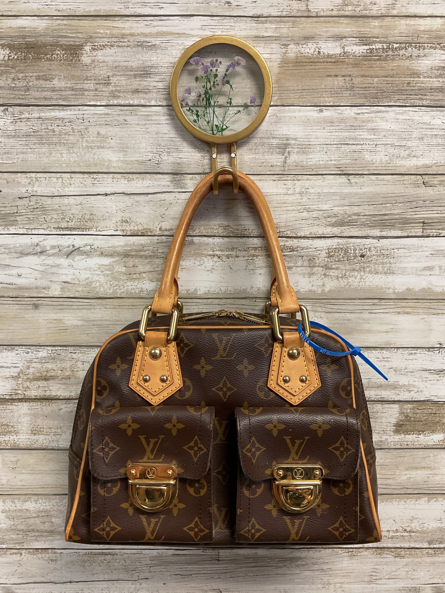 Handbag Luxury Designer By Louis Vuitton In Brown, Size:Medium