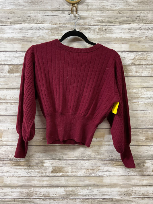 Sweater Cashmere By Cma In Maroon, Size:Xs