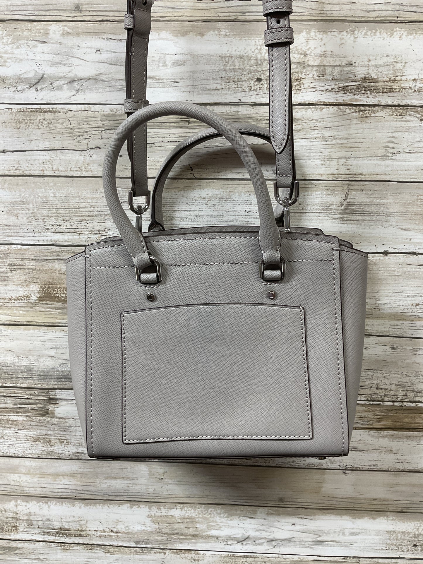 Crossbody Designer By Michael Kors In Grey, Size:Medium