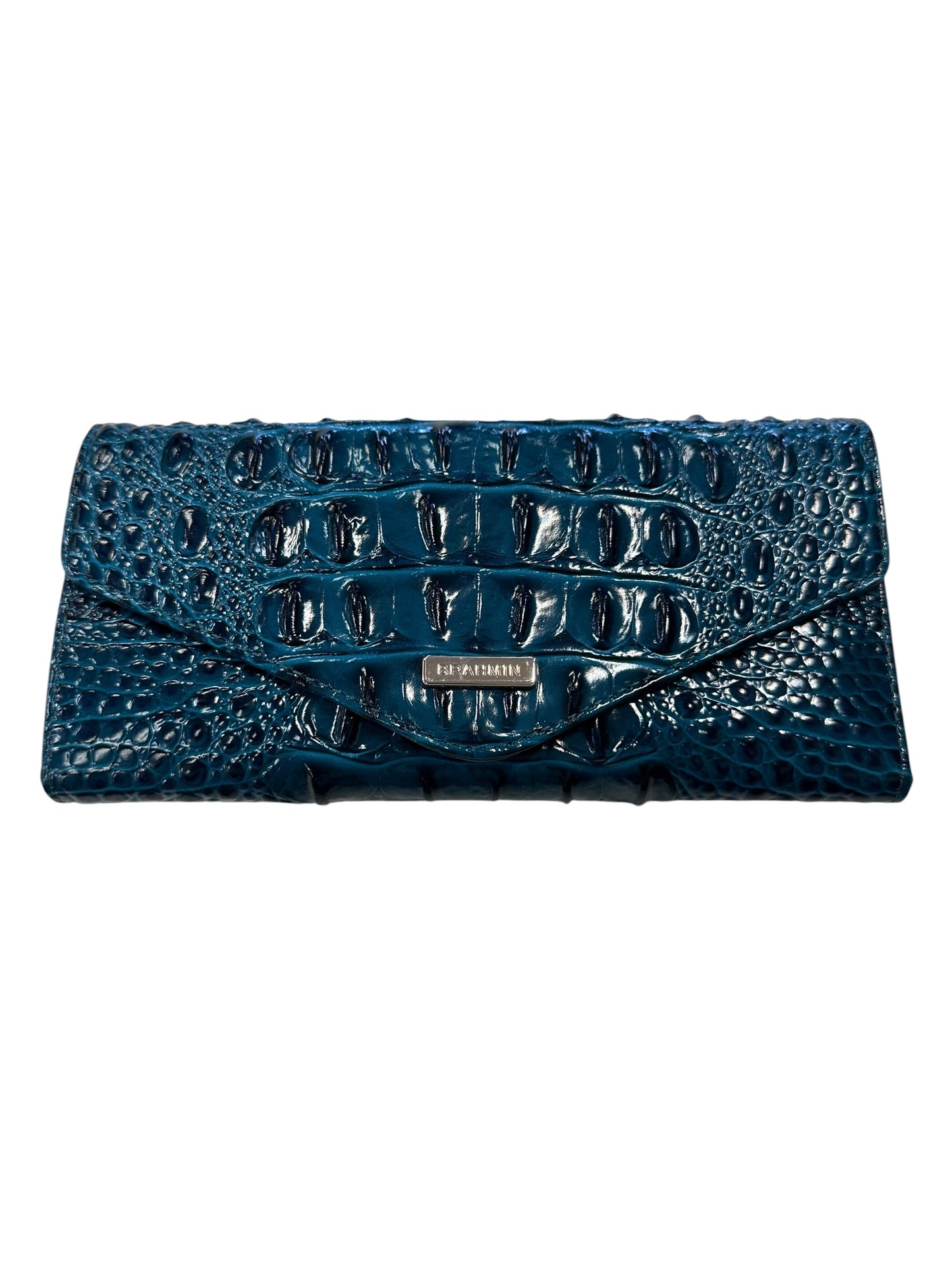 Wallet Designer By Brahmin In Teal, Size:Large