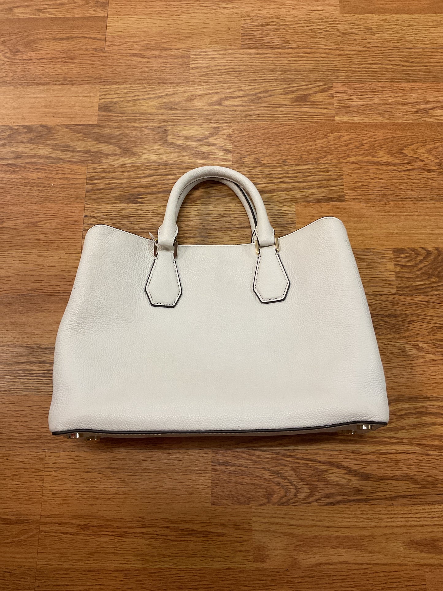 Handbag Designer By Michael Kors In White, Size:Medium