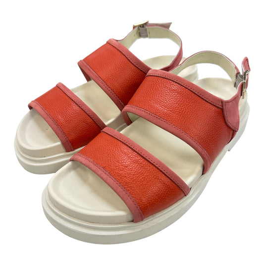 Sandals Flats By Cma In Cream & Red, Size:8