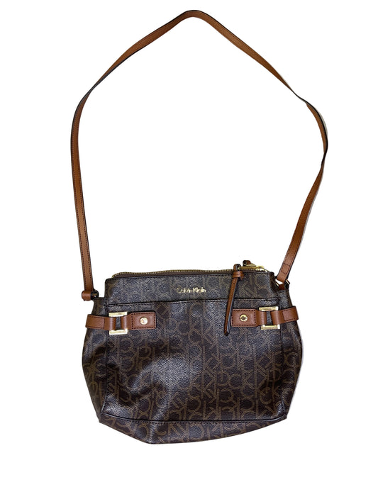 Crossbody By Calvin Klein In Brown, Size:Medium