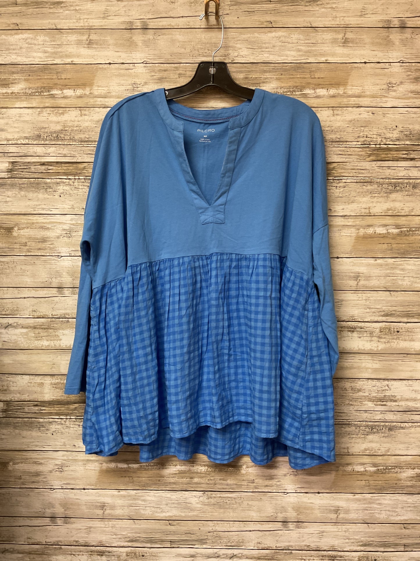 Top Ls By Pilcro In Blue, Size:Mp