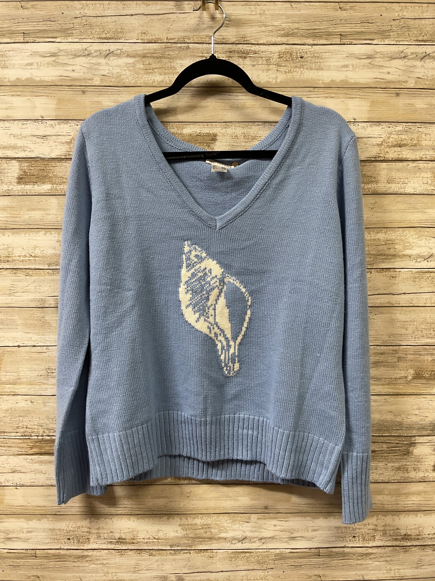 Sweater By Venus In Blue & White, Size:L