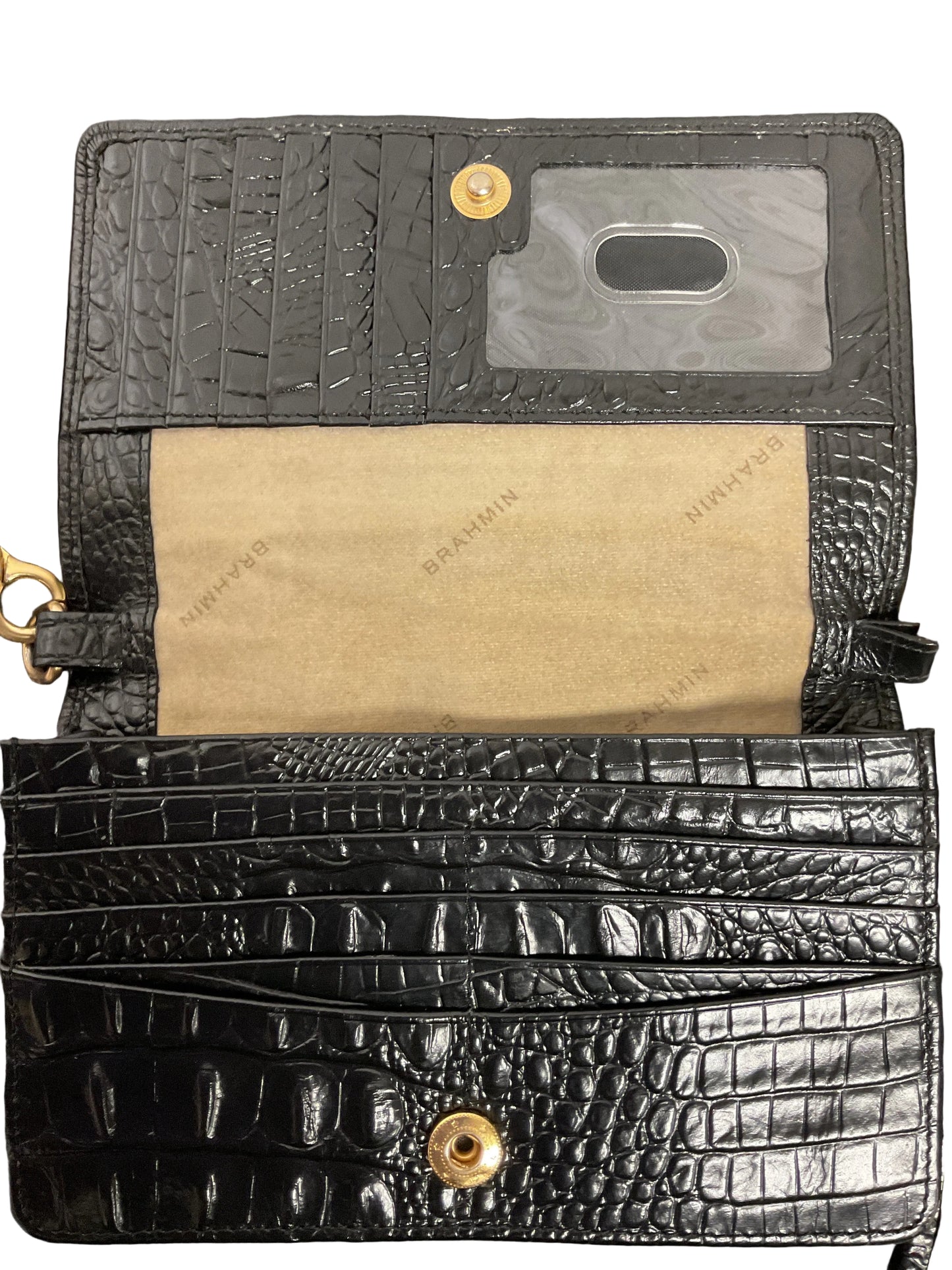Crossbody Designer By Brahmin In Black, Size:Small