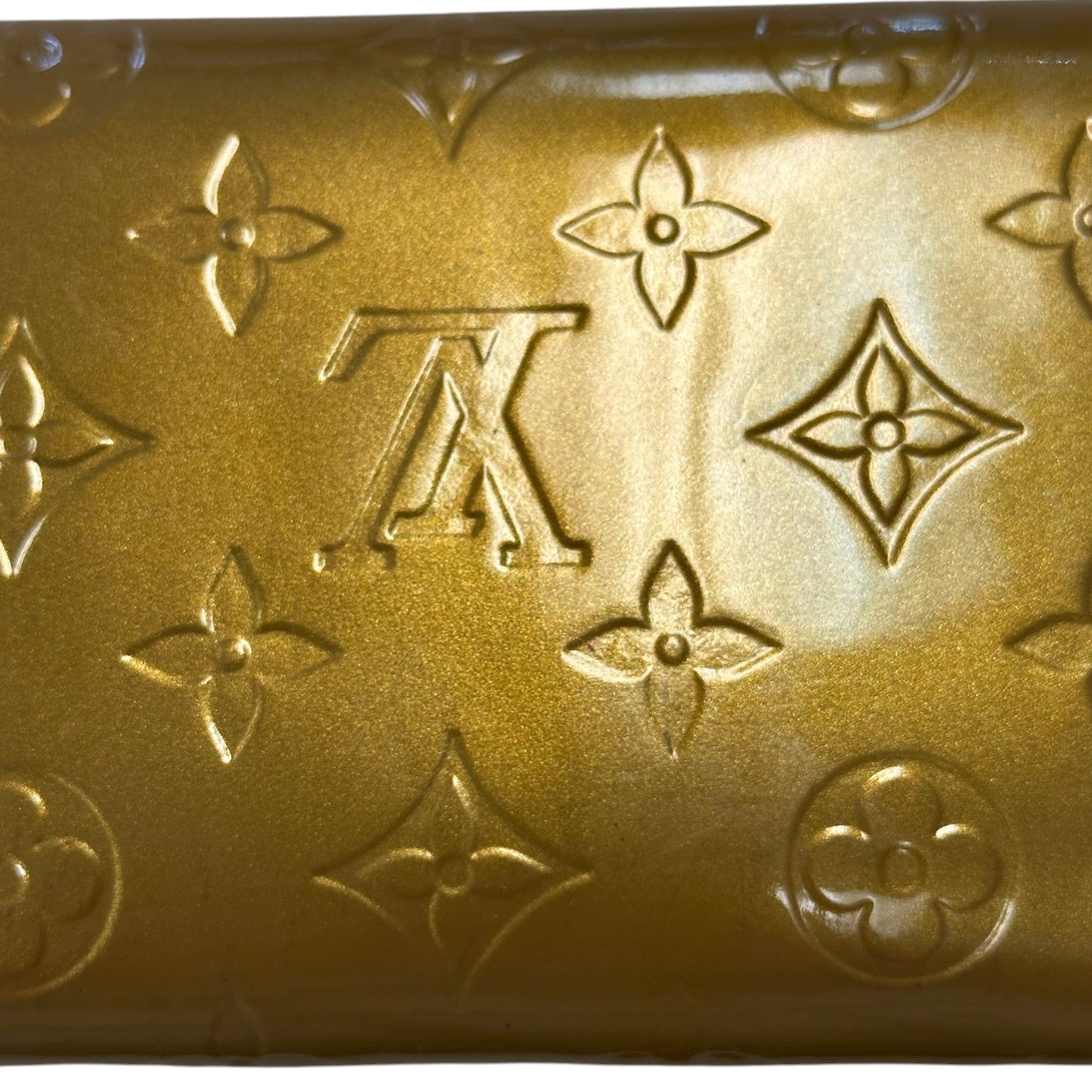 Wallet Luxury Designer By Louis Vuitton In Gold, Size:Medium