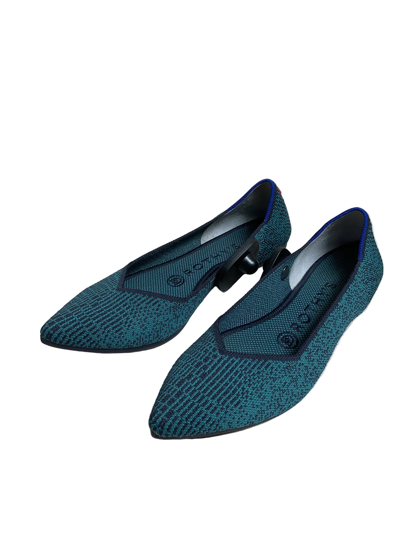 Shoes Flats By Rothys In Teal, Size:6.5