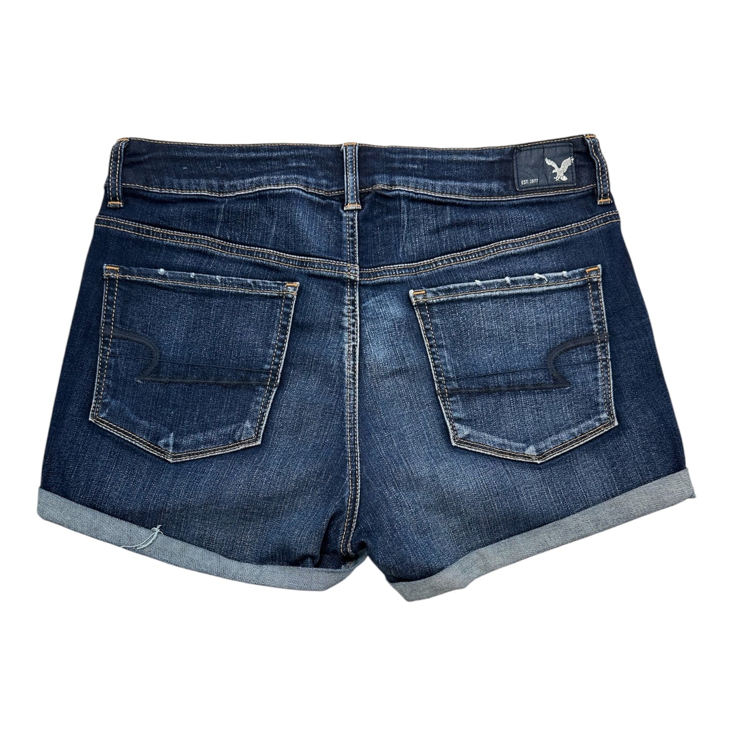 Shorts By American Eagle In Blue Denim, Size:12