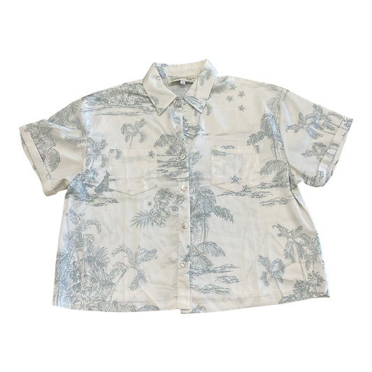 Top Ss By Vintage Havana In Grey & White, Size:L
