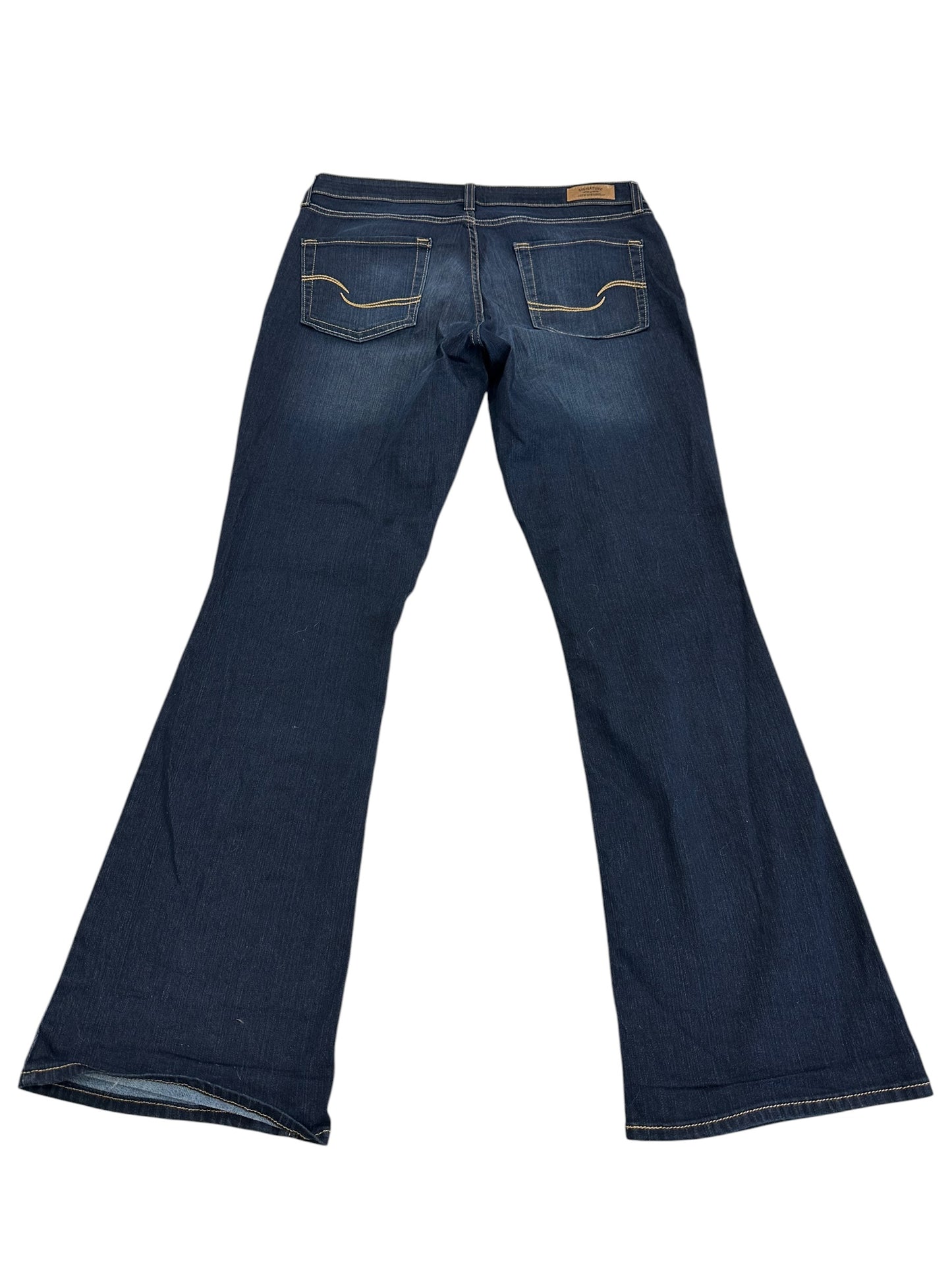 Jeans Boot Cut By Levis In Blue Denim, Size:14