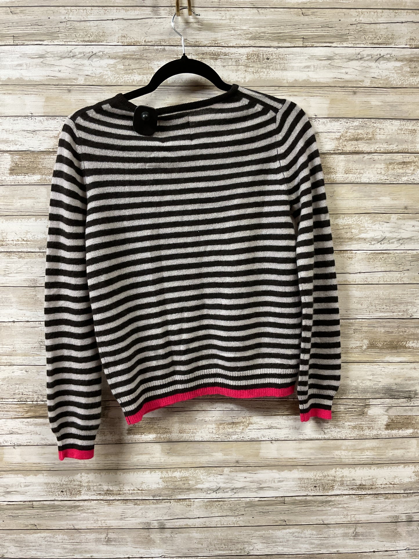 Sweater Cashmere By Cma In Black & Grey, Size:S