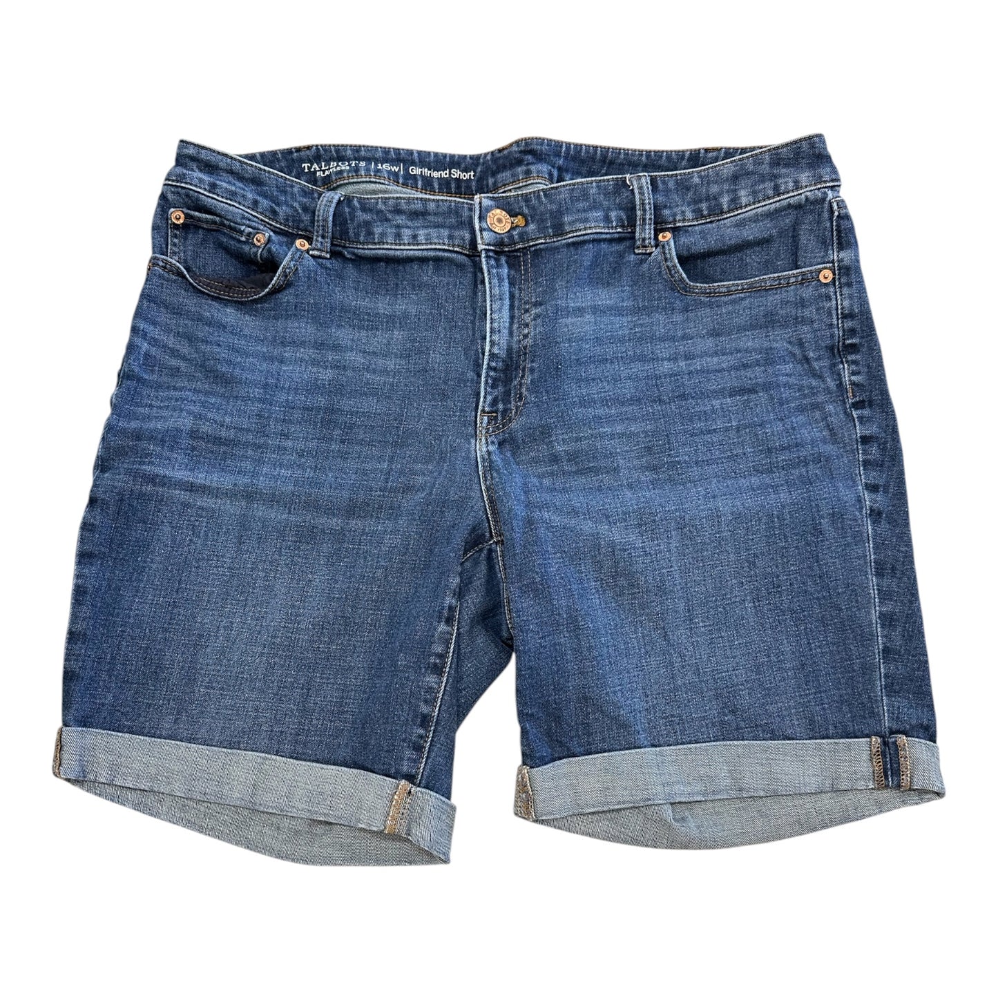 Shorts By Talbots In Blue Denim, Size:16