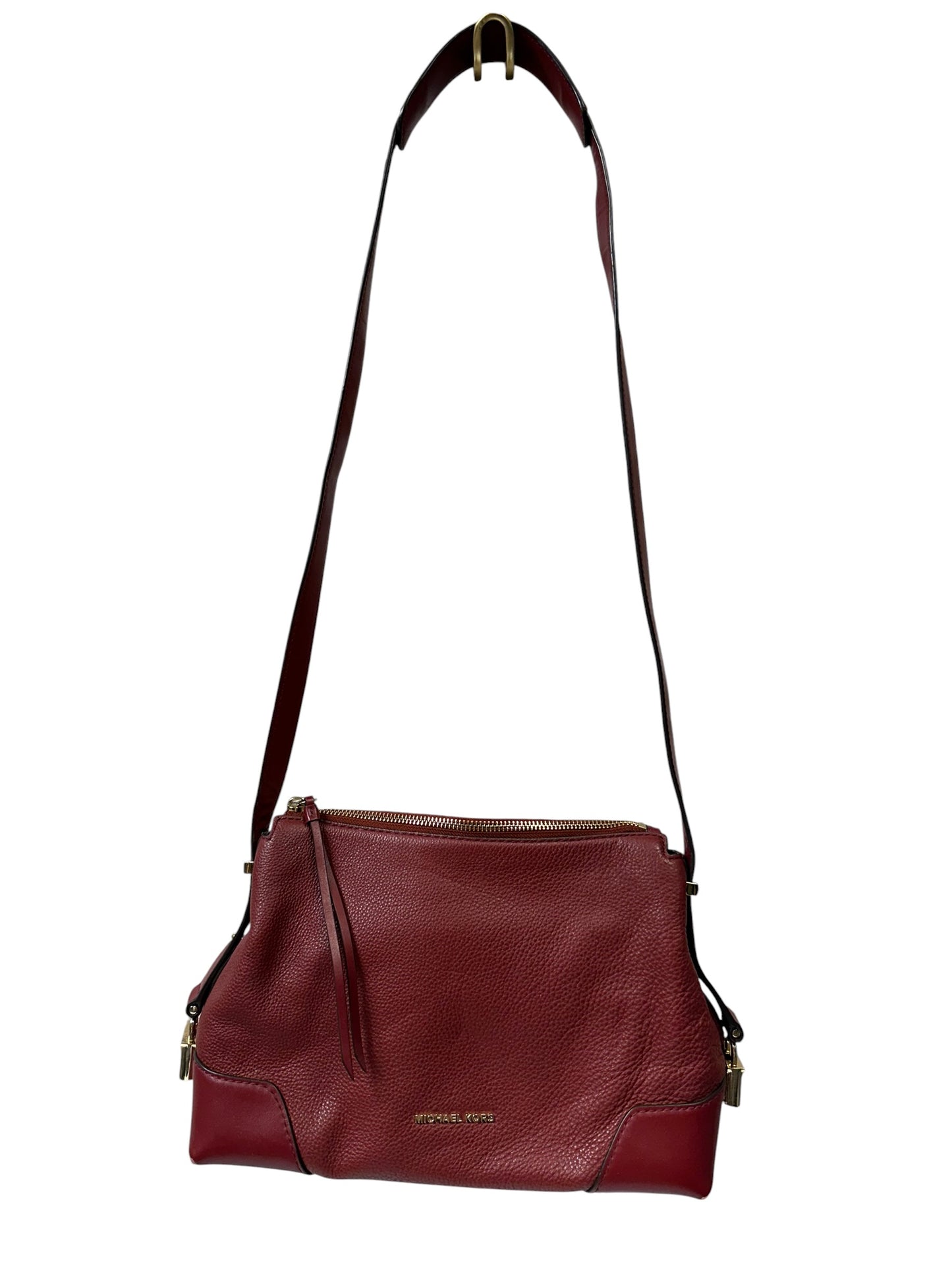 Crossbody Designer By Michael Kors In Red, Size:Medium