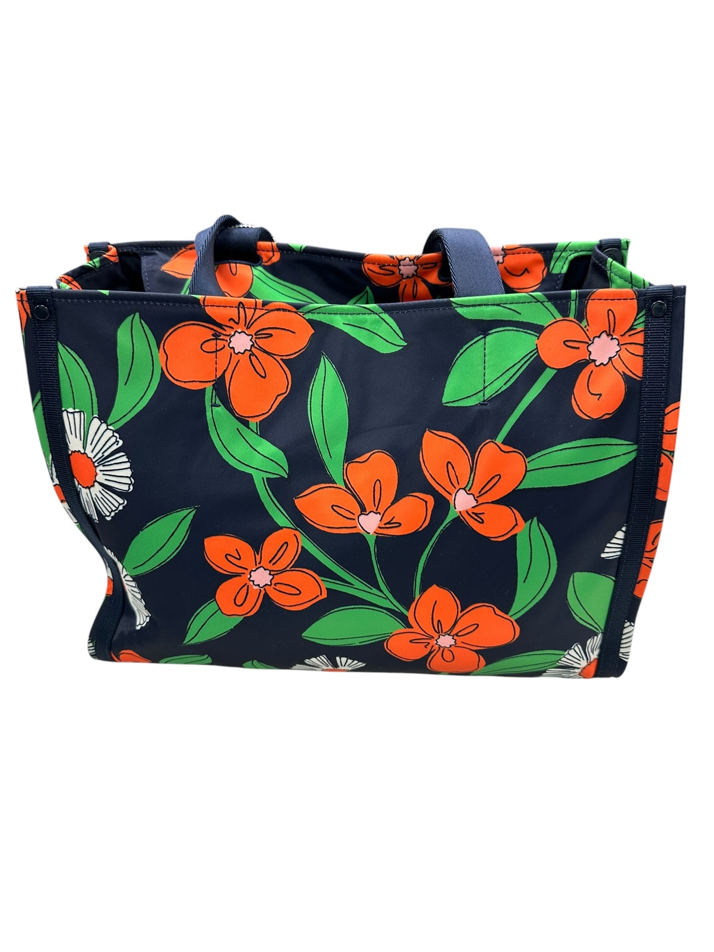 Handbag Designer By Kate Spade In Blue & Orange, Size:Medium