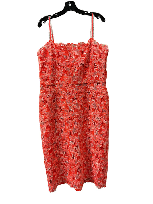 Dress Party Midi By Alex Marie In Orange, Size:Xl