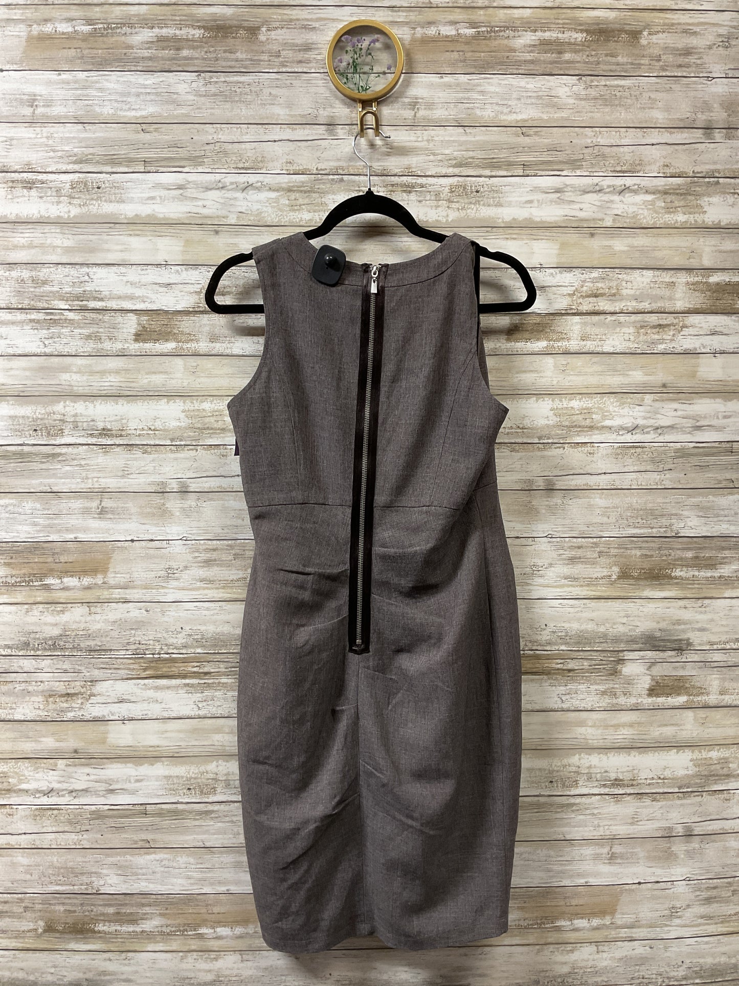 Dress Work By Nine And Company In Brown, Size:10