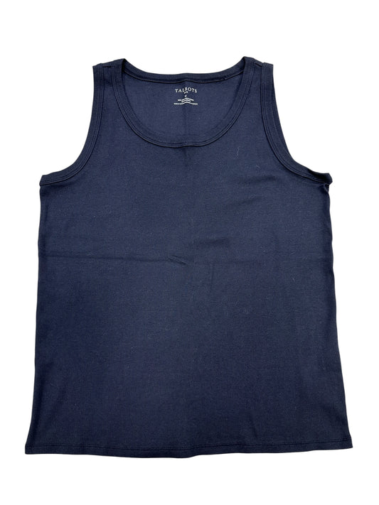 Top Sleeveless Basic By Talbots In Navy, Size:1X