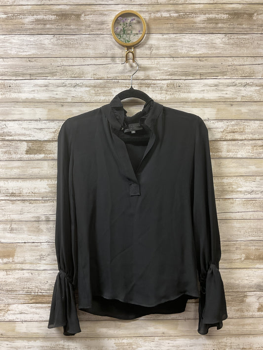 Blouse Ls By Nili Lotan In Black, Size:Xs