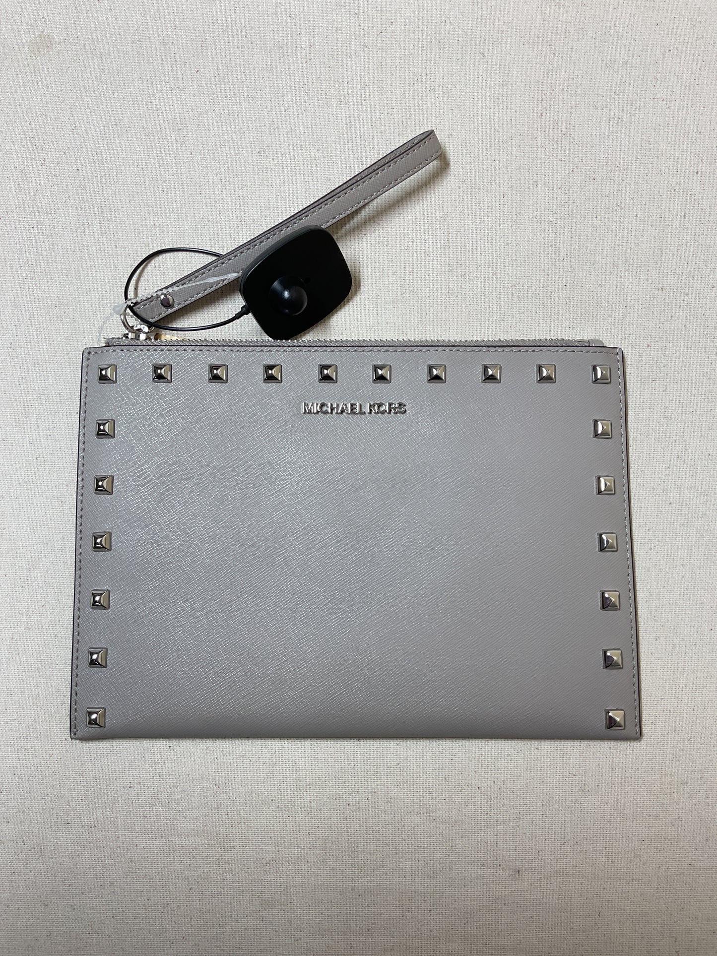 Wristlet Designer By Michael Kors In Grey, Size:Medium