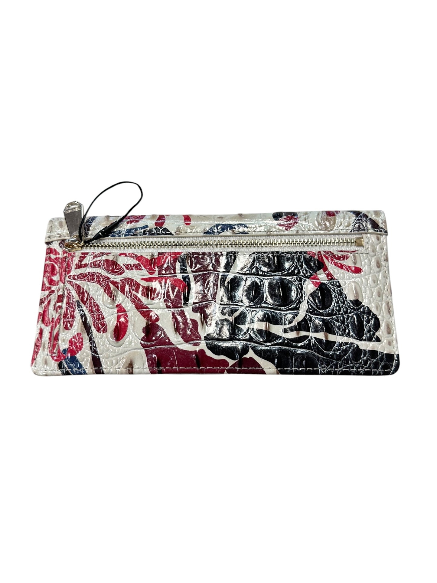 Wallet Designer By Brahmin In Cream & Red, Size:Medium
