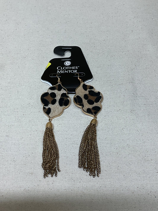 Earrings Statement By Clothes Mentor In Leopard Print