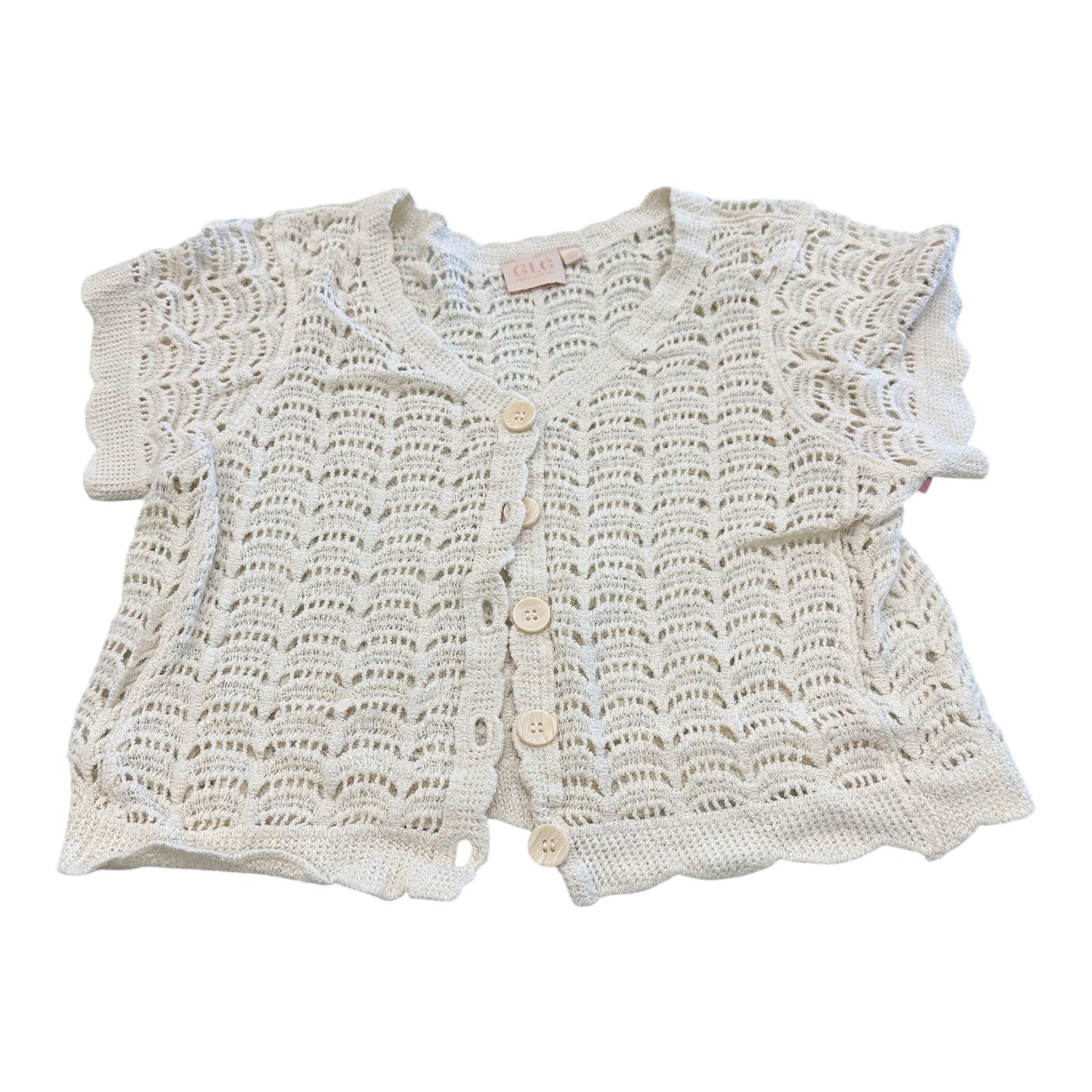 Cardigan By Clothes Mentor In Ivory, Size:M