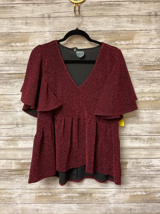 Top Ss By Arula In Red, Size:1X