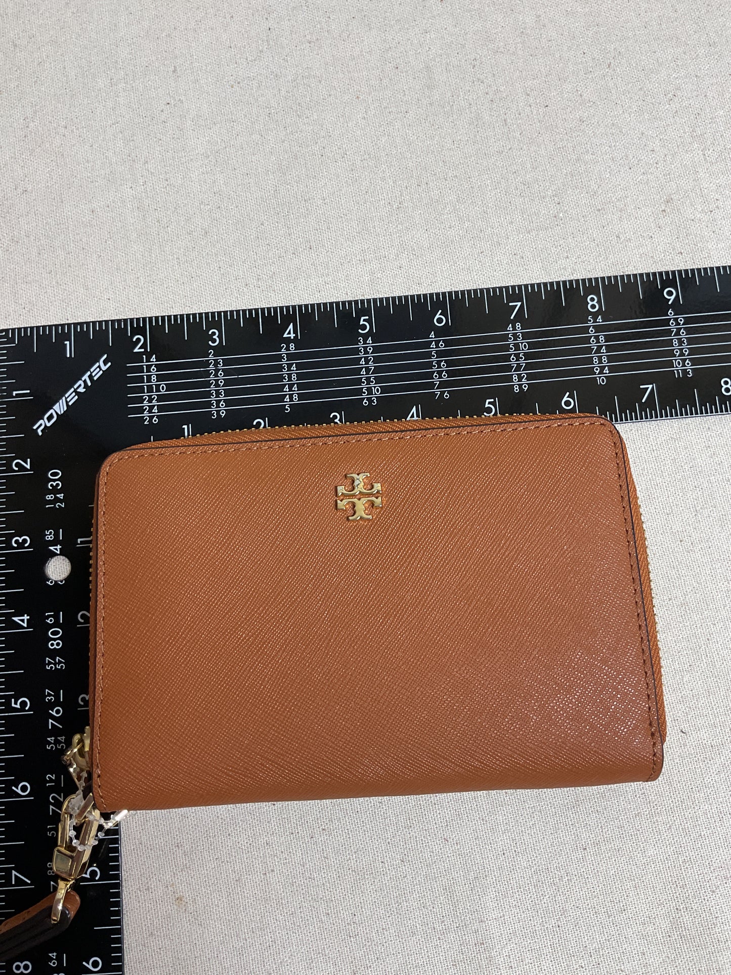 Wristlet Designer By Tory Burch In Tan, Size:Small