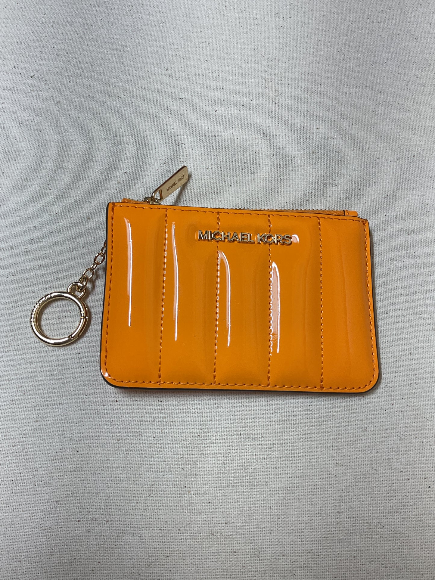Wallet Designer By Michael Kors In Orange, Size:Small