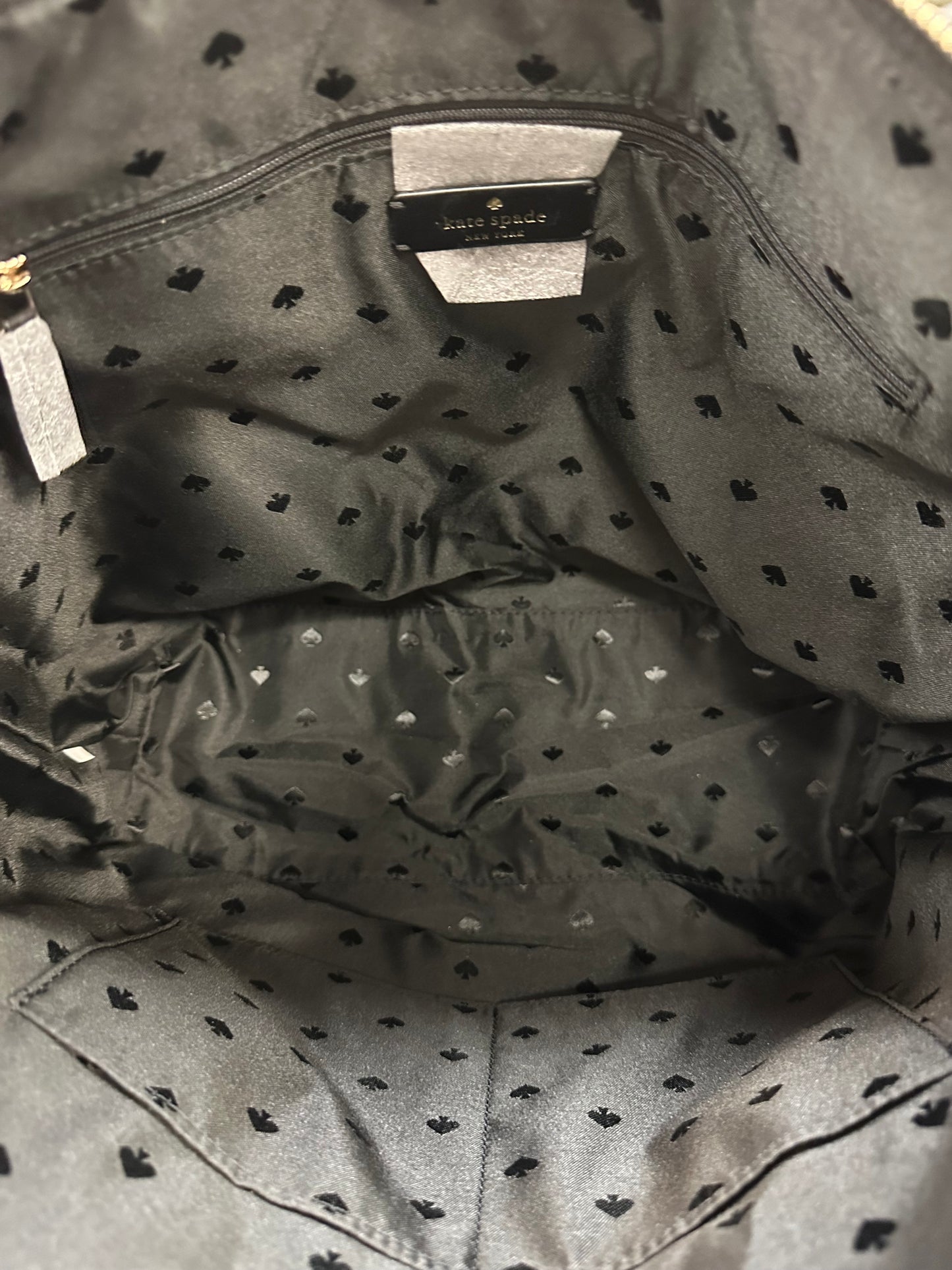 Handbag Designer By Kate Spade In Black & Red, Size:Large