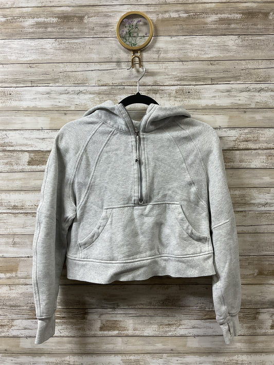 Athletic Jacket By Lululemon In Grey, Size:Xs