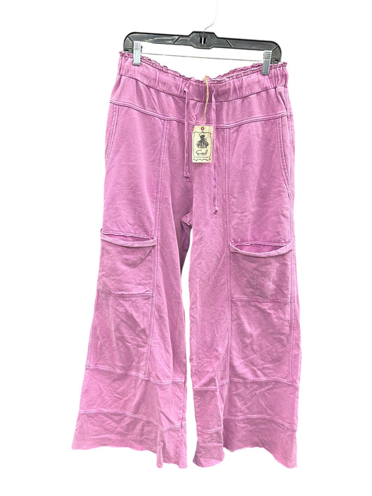Pants Wide Leg By Easel In Purple, Size:L