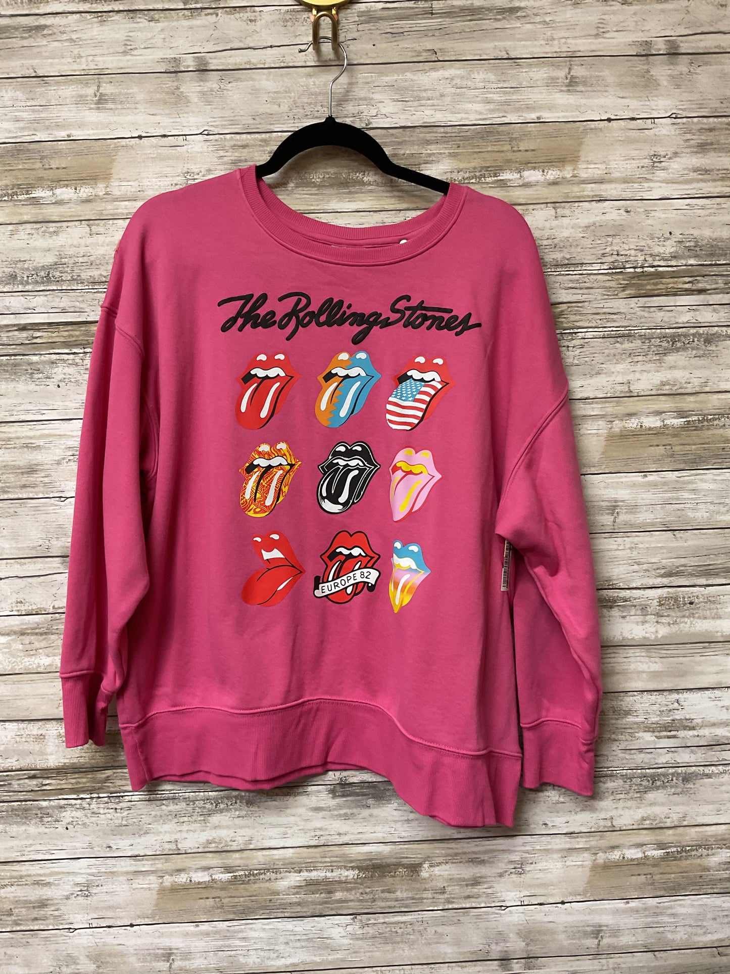 Sweatshirt Crewneck By Clothes Mentor In Pink, Size:L